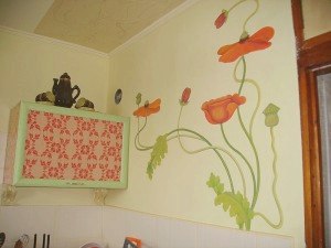 Рисунок на кухню на стену: фото, своими руками, варианты дизайна
